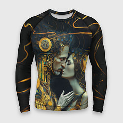 Рашгард мужской Gustav Klimt Cyberpunk, цвет: 3D-принт