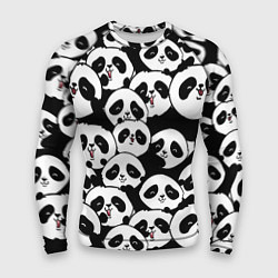 Рашгард мужской Весёлые панды, цвет: 3D-принт