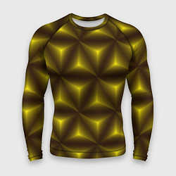 Рашгард мужской Желтые треугольники, цвет: 3D-принт