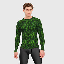 Рашгард мужской Сочный узор из зеленой травки, цвет: 3D-принт — фото 2