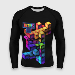 Рашгард мужской Tetris game, цвет: 3D-принт