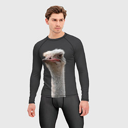 Рашгард мужской Голова страуса, цвет: 3D-принт — фото 2