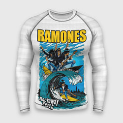 Рашгард мужской Ramones rock away beach, цвет: 3D-принт
