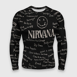 Рашгард мужской Nirvana pattern, цвет: 3D-принт