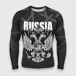 Мужской рашгард Russia - герб РФ