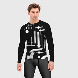 Рашгард мужской Геометрическая игра, цвет: 3D-принт — фото 2