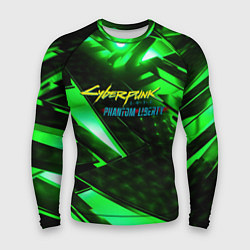 Рашгард мужской Cyberpunk 2077 phantom liberty neon green, цвет: 3D-принт