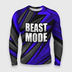Рашгард мужской Beast mode - синяя униформа, цвет: 3D-принт
