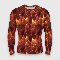 Рашгард мужской Огненная мозаичная текстура, цвет: 3D-принт