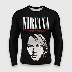 Рашгард мужской Nirvana - Kurt Cobain, цвет: 3D-принт