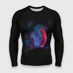 Рашгард мужской Космический арбуз-луна, цвет: 3D-принт