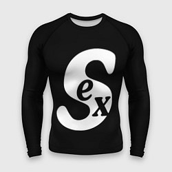 Рашгард мужской SEX надпись, цвет: 3D-принт