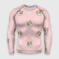 Мужской рашгард Pink corgi