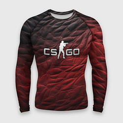 Рашгард мужской CS GO dark red, цвет: 3D-принт