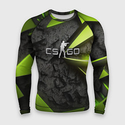 Мужской рашгард CS GO green black abstract