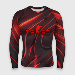 Мужской рашгард CSGO red abstract