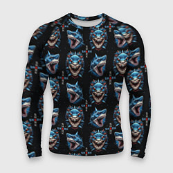 Рашгард мужской Shark - pattern, цвет: 3D-принт