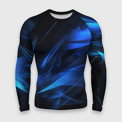 Мужской рашгард Black blue texture