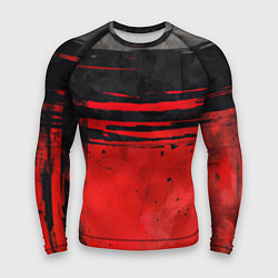 Мужской рашгард Black red texture