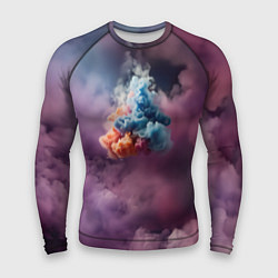 Рашгард мужской Разноцветный клуб дыма, цвет: 3D-принт