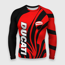 Мужской рашгард Ducati - red stripes