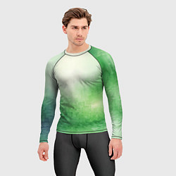 Рашгард мужской Травяные пиксели, цвет: 3D-принт — фото 2