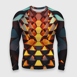 Рашгард мужской Объемные кубы полигон, цвет: 3D-принт
