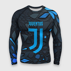 Рашгард мужской Juventus blue logo, цвет: 3D-принт