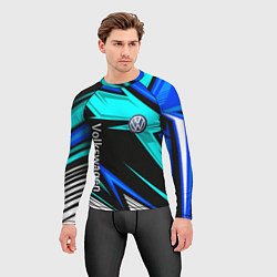 Рашгард мужской Фольцваген - sport uniform, цвет: 3D-принт — фото 2