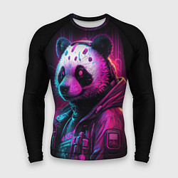 Мужской рашгард Panda cyberpunk