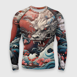 Рашгард мужской Морской дракон Irezumi, цвет: 3D-принт
