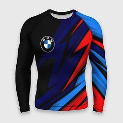 Мужской рашгард BMW - m colors and black