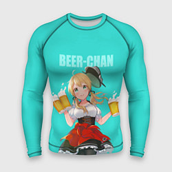 Рашгард мужской Beer - chan, цвет: 3D-принт