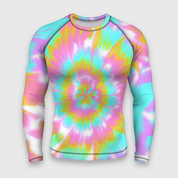 Рашгард мужской Tie-Dye кислотный в стиле барби, цвет: 3D-принт