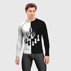 Рашгард мужской Шахматист гроссмейстер, цвет: 3D-принт — фото 2