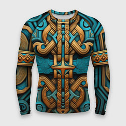 Рашгард мужской Орнамент в норвежском стиле, цвет: 3D-принт