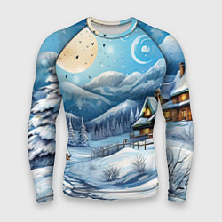 Мужской рашгард Зима предновогоднее настроение