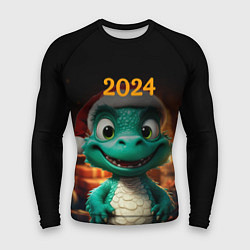 Мужской рашгард Зеленый дракон 2024