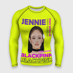 Рашгард мужской Jennie - певица Blackpink, цвет: 3D-принт