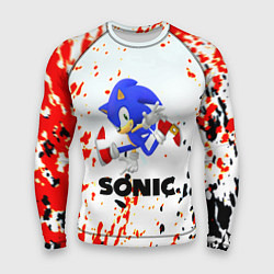 Рашгард мужской Sonic краски абстрактные, цвет: 3D-принт