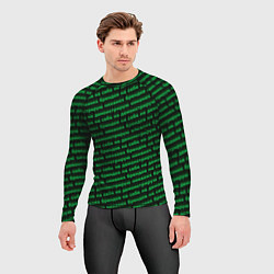 Рашгард мужской Никаких брендов зелёный, цвет: 3D-принт — фото 2