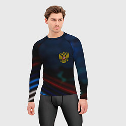 Рашгард мужской Спортивная россия герб, цвет: 3D-принт — фото 2