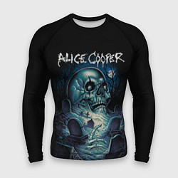 Мужской рашгард Night skull Alice Cooper