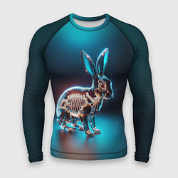 Рашгард мужской Прозрачный стеклянный кролик, цвет: 3D-принт