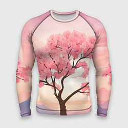 Рашгард мужской Вишневое дерево в полном цвету, цвет: 3D-принт