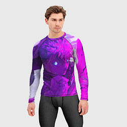 Рашгард мужской Годжо произносит заклинание, цвет: 3D-принт — фото 2