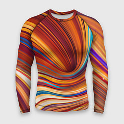 Рашгард мужской Цветные волны - нейросеть, цвет: 3D-принт
