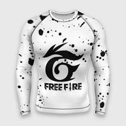 Рашгард мужской Freefire черные краски, цвет: 3D-принт