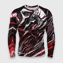 Рашгард мужской Острый металл красный, цвет: 3D-принт