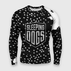 Рашгард мужской Sleeping dogs game, цвет: 3D-принт